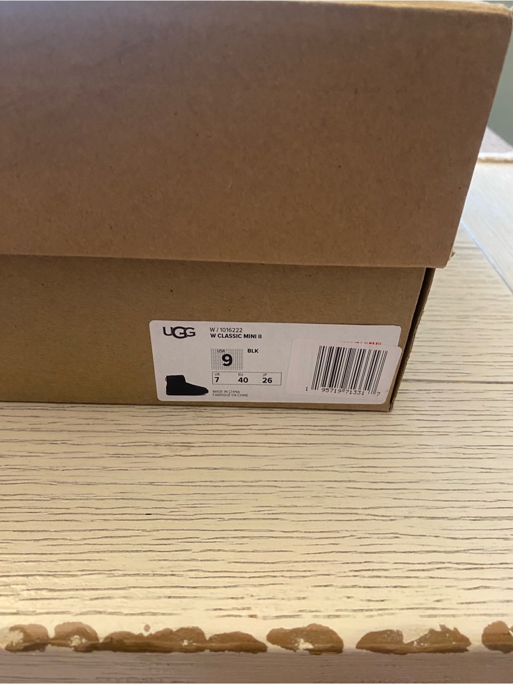 Ugg classic mini ll short Black Suede Boot NEW Womens size 9 - Picture 6 of 8